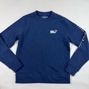 Vineyard Vines Whale Crewneck Sweatshirt Blue